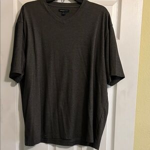 Van Heusen Dark Gray V-Neck Tee